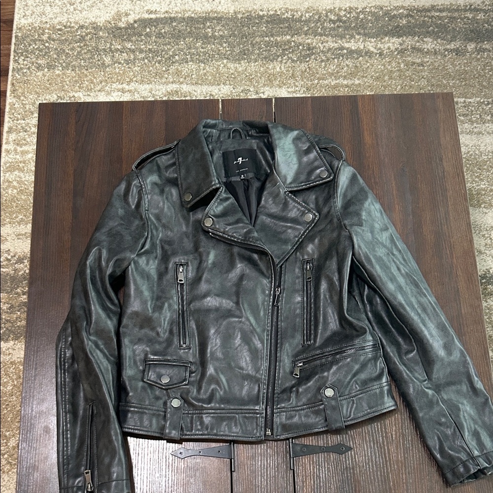 Faux leather jacket M